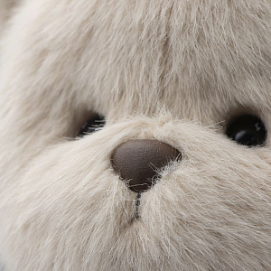 Медведь Lina TeddyTales длинношерстный, M, молочный, 30 см